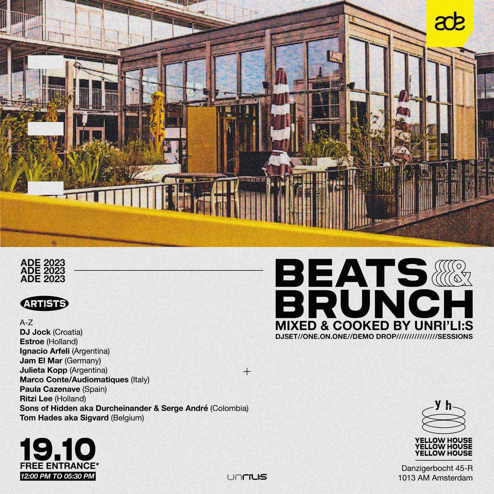 ADE 2023 Beats & Brunch: Mixed & Cooked by Unrilis - フライヤー表