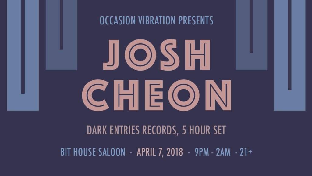Occasion Vibration presents Josh Cheon - Página frontal