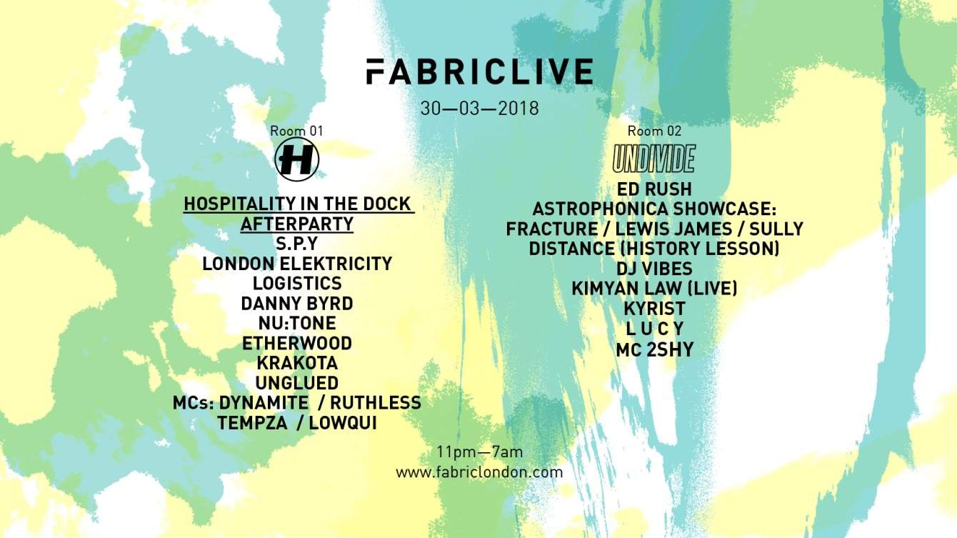 FABRICLIVE: Hospitality in the Dock Afterparty x Undivide - Página frontal