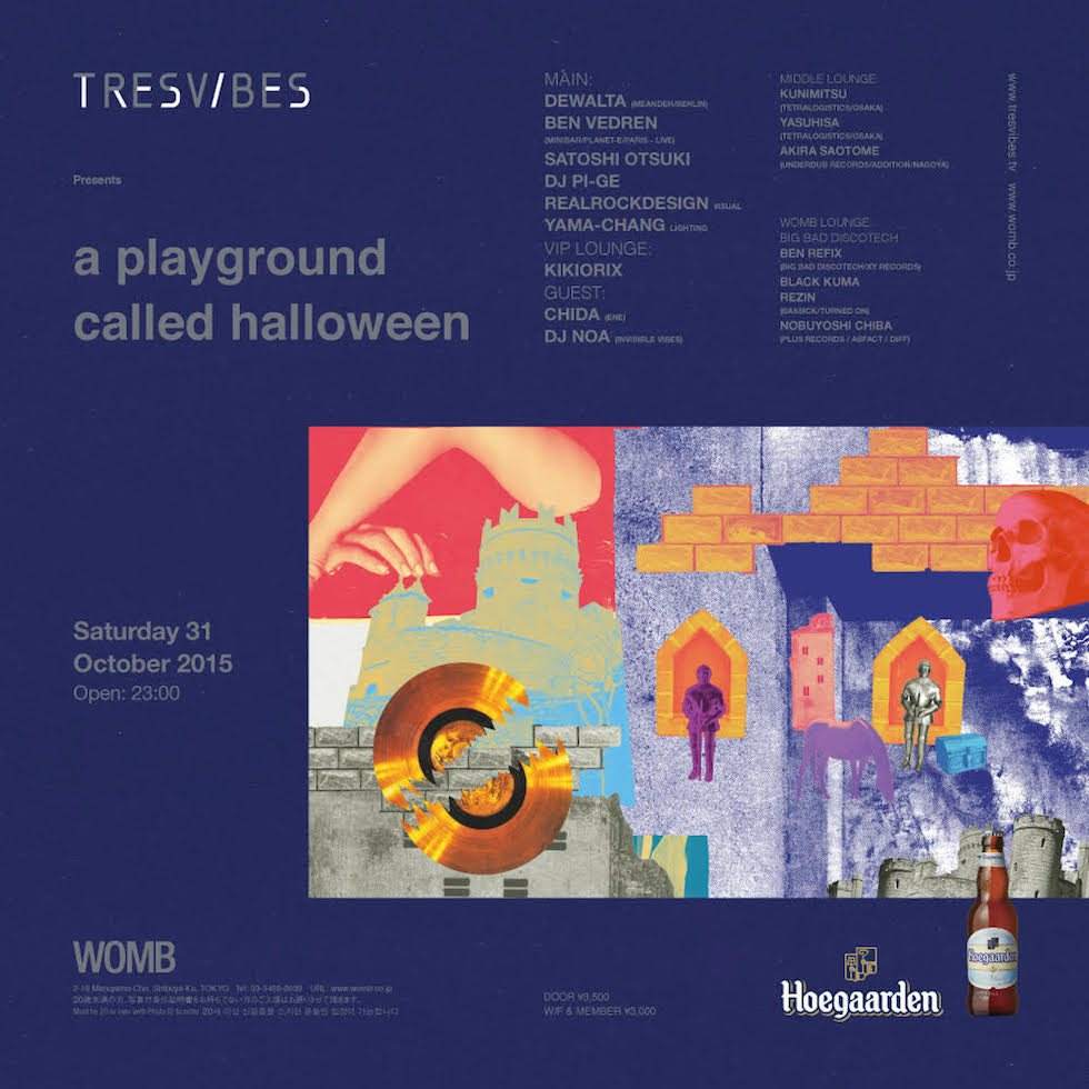 Tresvibes presents A Playground Called Halloween - フライヤー表