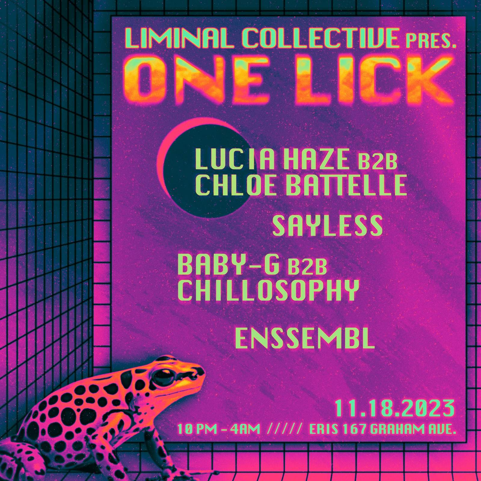 Liminal: One Lick with baby-g, Chillosophy, Lucia Haze, Enssembl, SAYLESS & Chloe Battelle - Página frontal