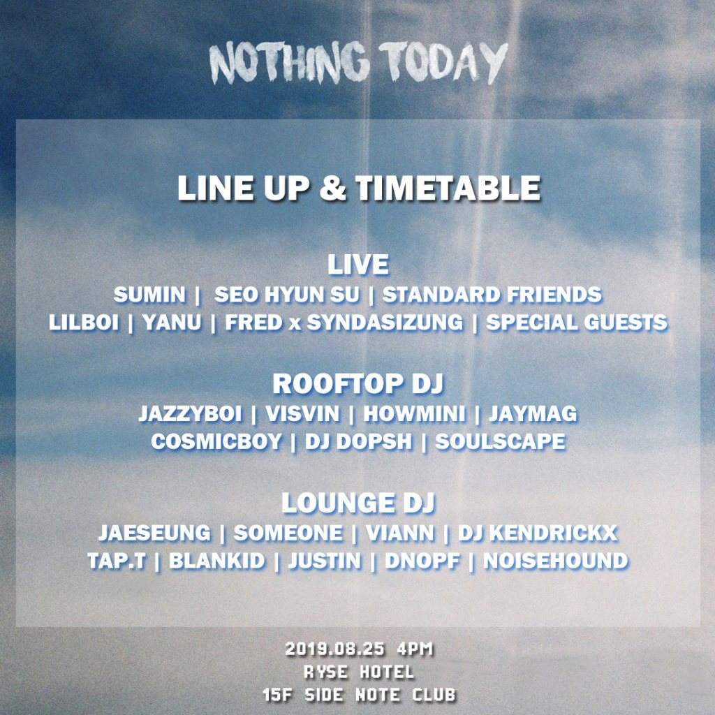 [Nothing Today] Rooftop Party  - フライヤー表