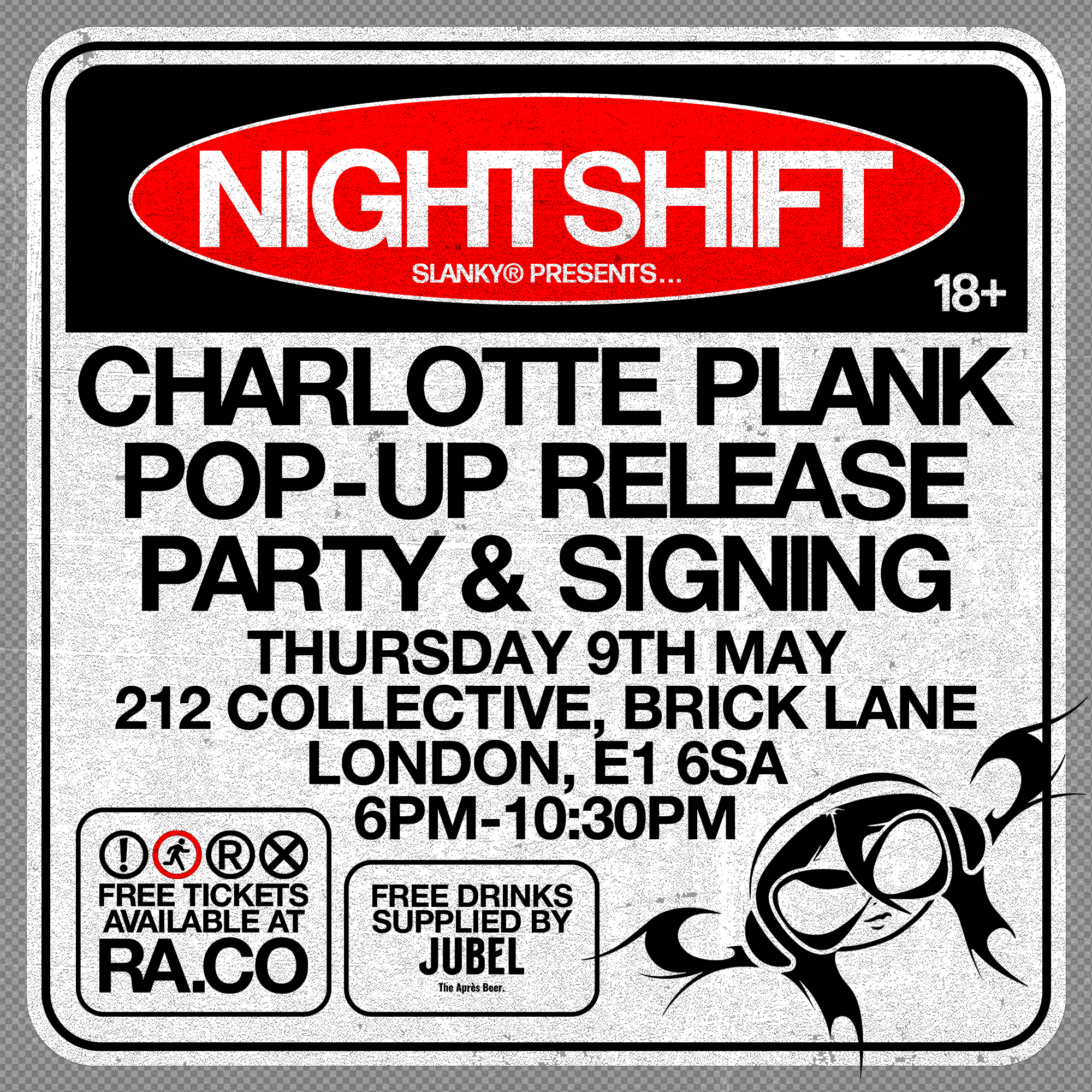 Charlotte Plank Pop-Up Release Party & Signing - フライヤー表