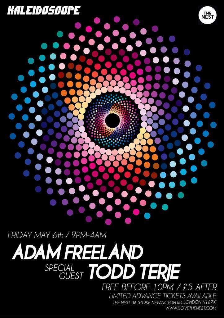 Kaleidoscope with Adam Freeland and Todd Terje - フライヤー裏