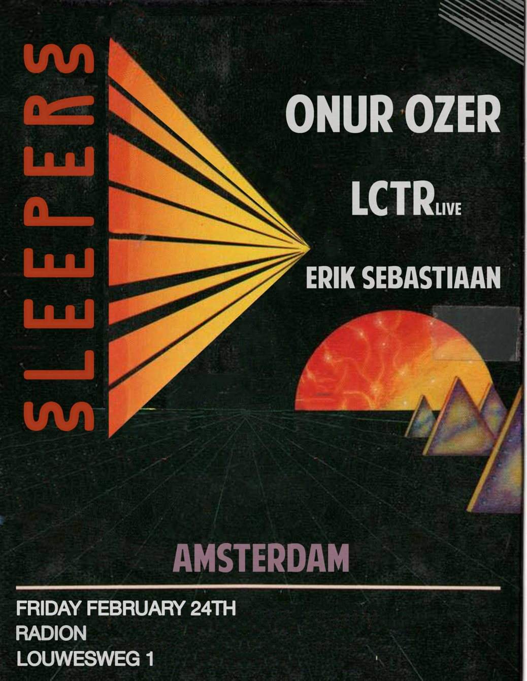 S L E E P E R S with Onur Ozer, Lctr Live and Erik Sebastiaan - Página frontal