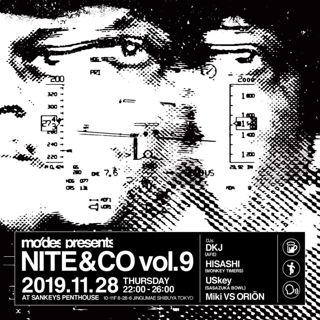 Mo'design presents Nite&co. Vol09 - フライヤー表