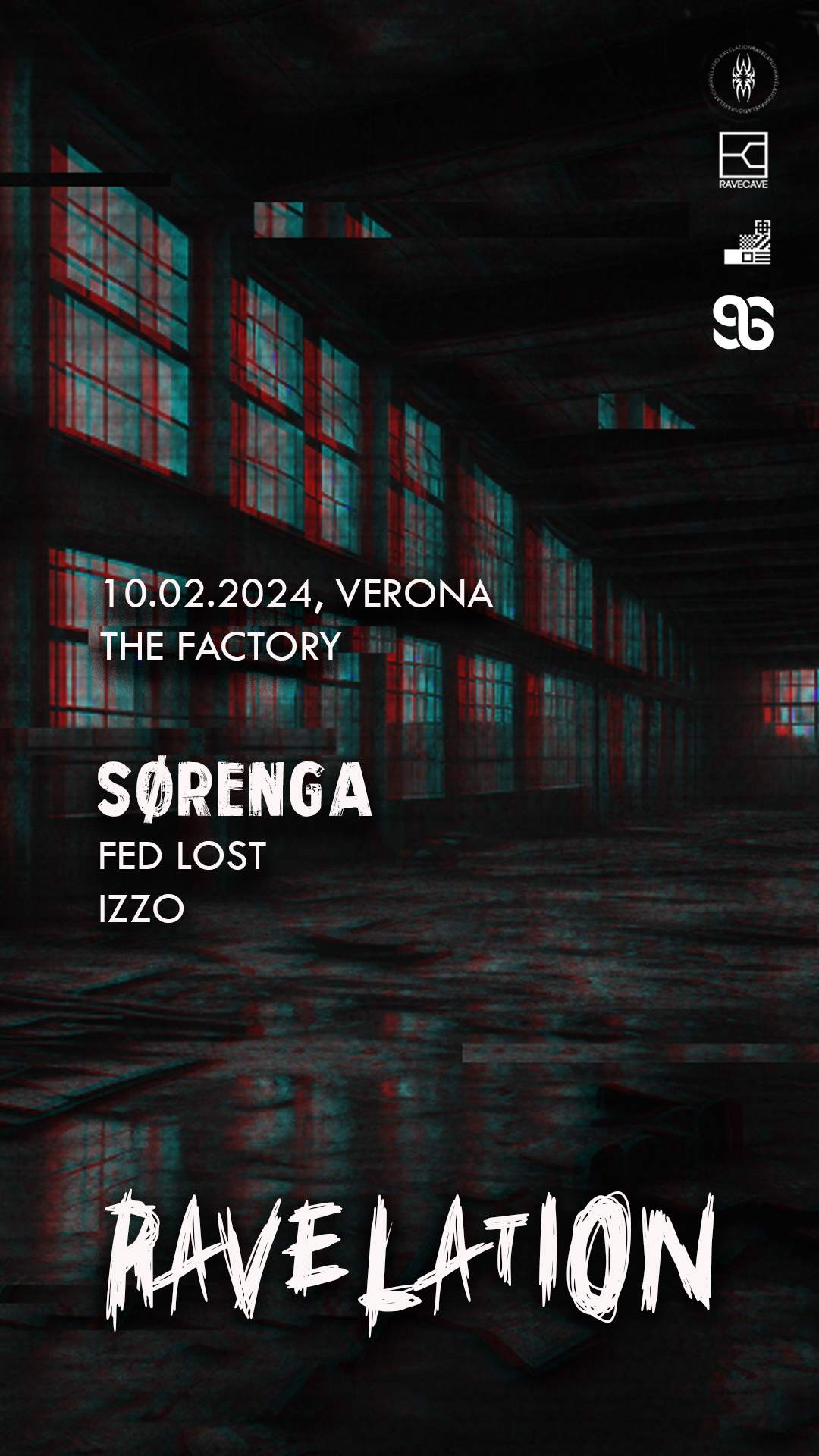 RAVELATION presents Sørenga with Fed Lost, IZZO - Página frontal