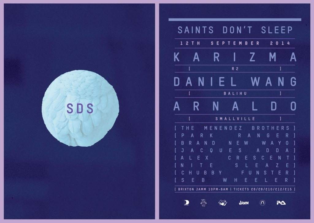 Saints Don't Sleep 2nd Birthday presents: Karizma, Daniel Wang, Arnaldo - Página trasera
