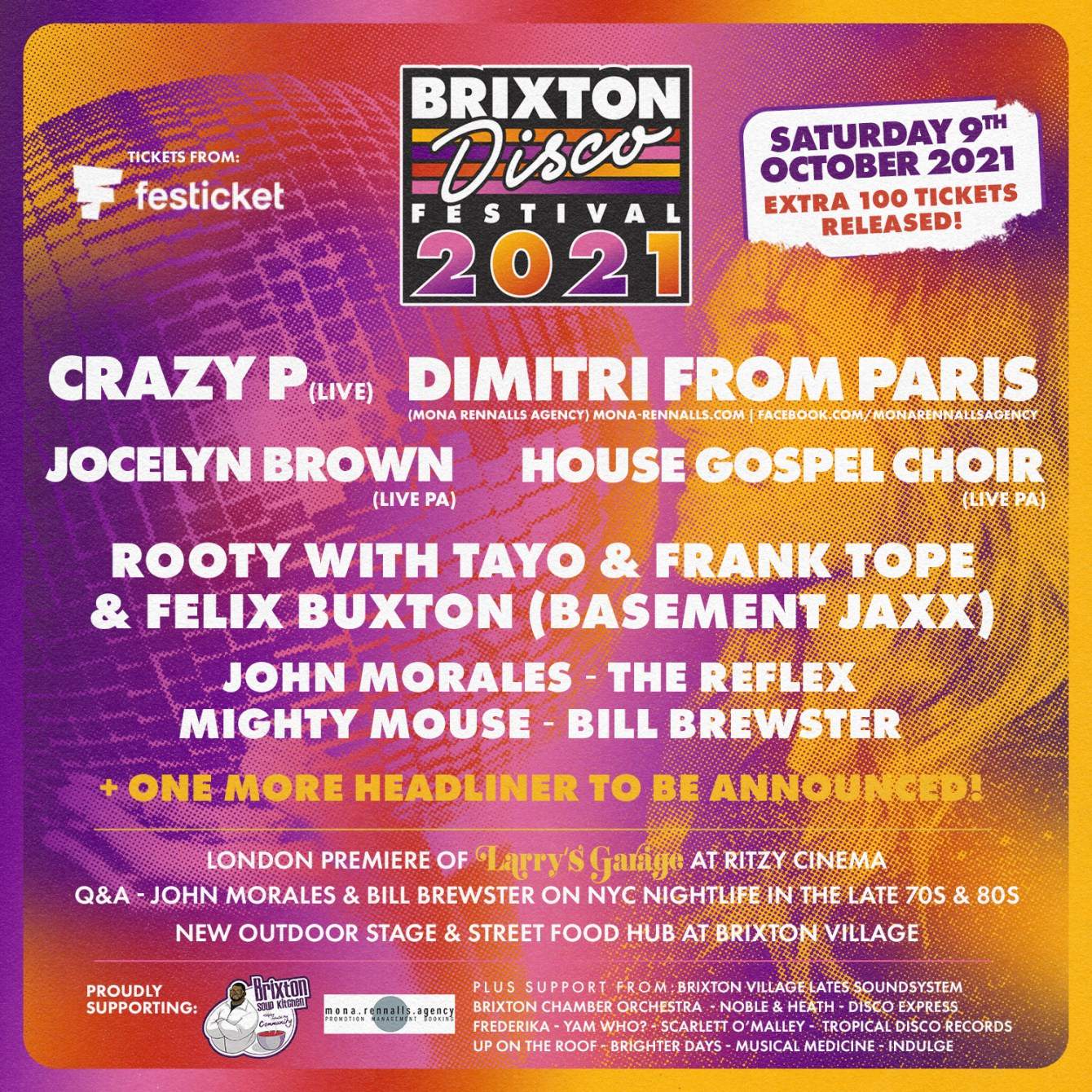 Brixton Disco Festival 2021: Saturday - フライヤー表