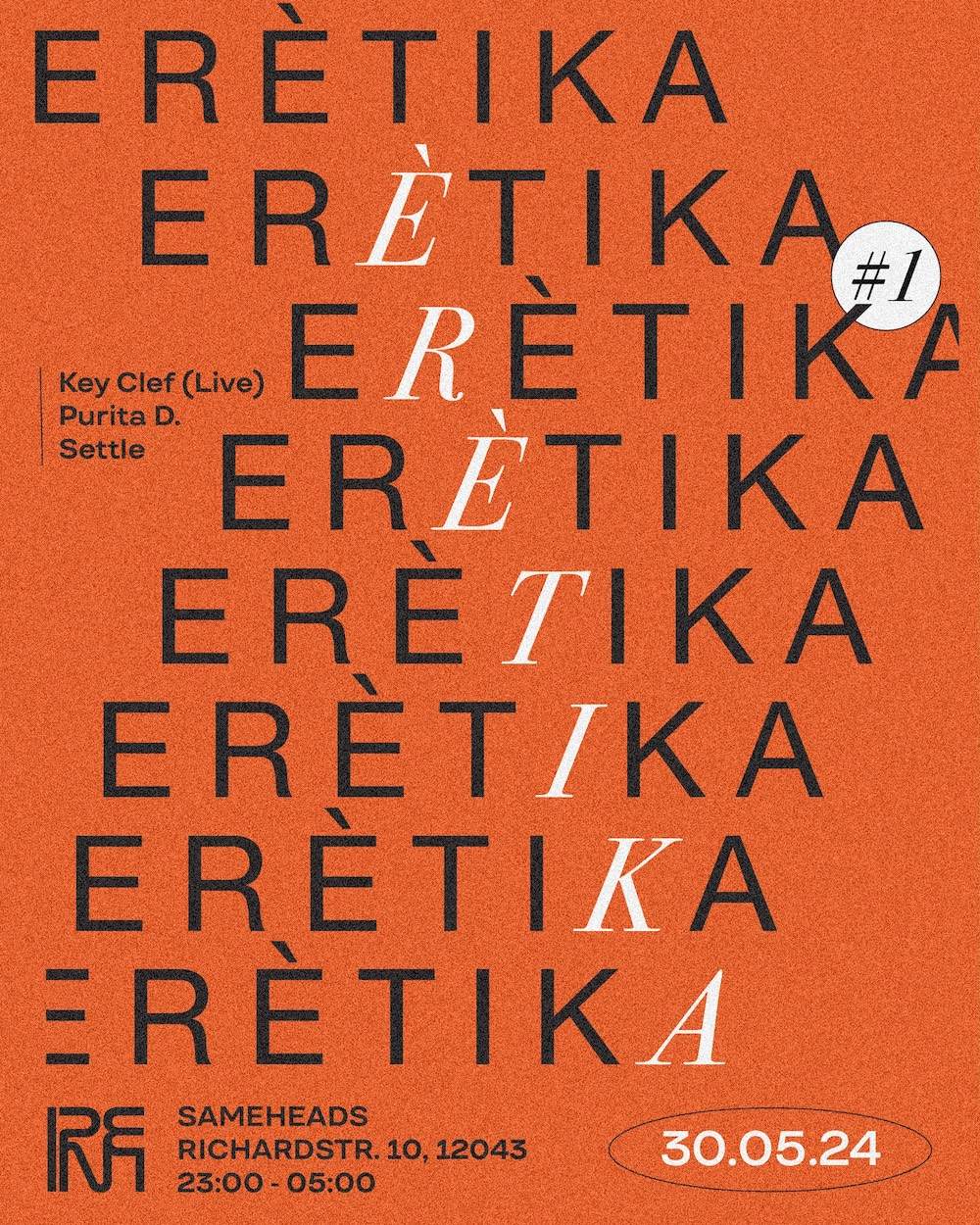 ERĖTIKA #01 - フライヤー表