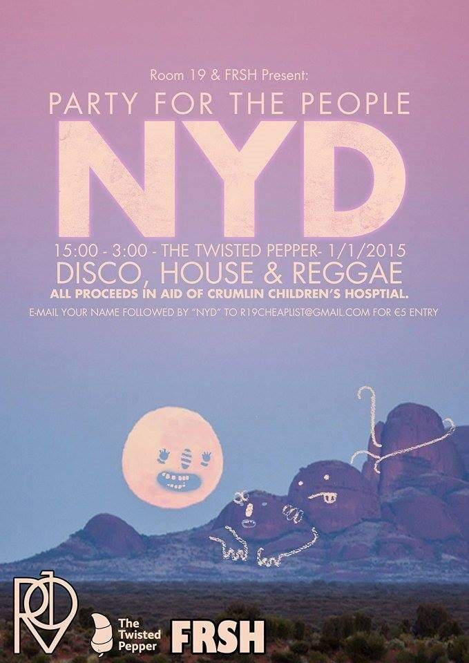 Room 19 & Frsh present NYD Party For The People - Página trasera