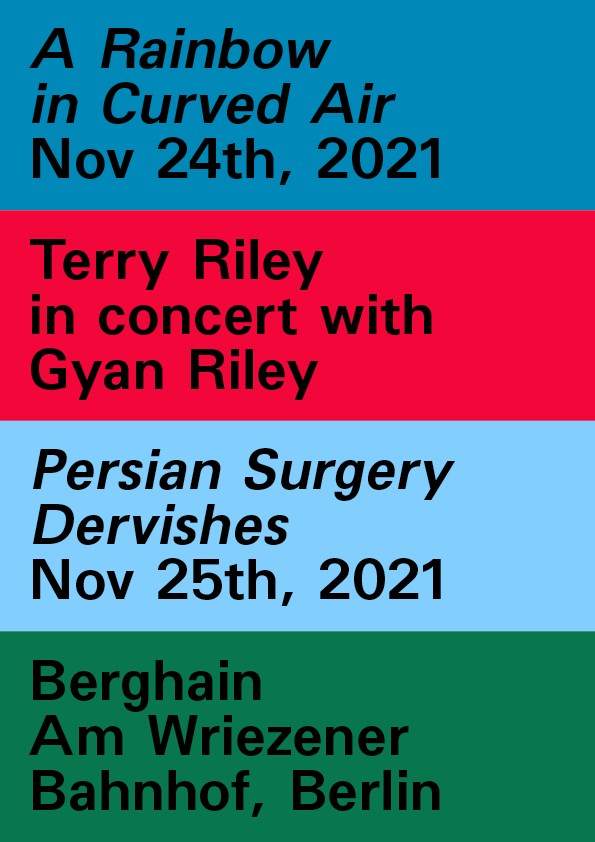 [CANCELLED] Terry Riley and Gyan Riley Perform 'A Rainbow In Curved Air' - Página trasera