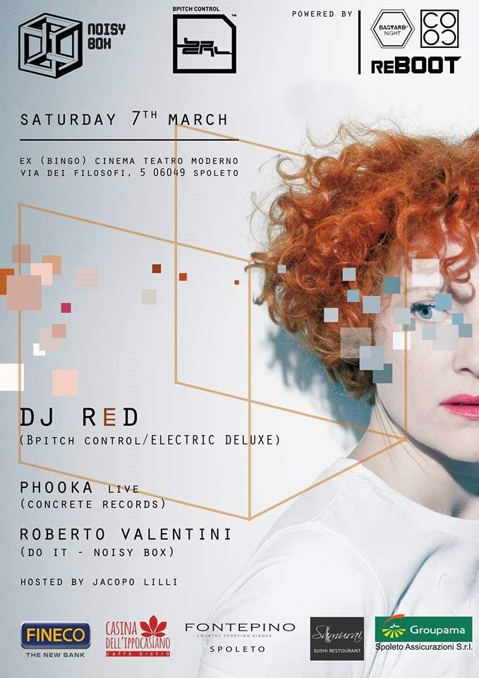 Noisybox present // DJ Red + Phooka Live + Roberto Valentini at ex Cinema Teatro Moderno - Página frontal