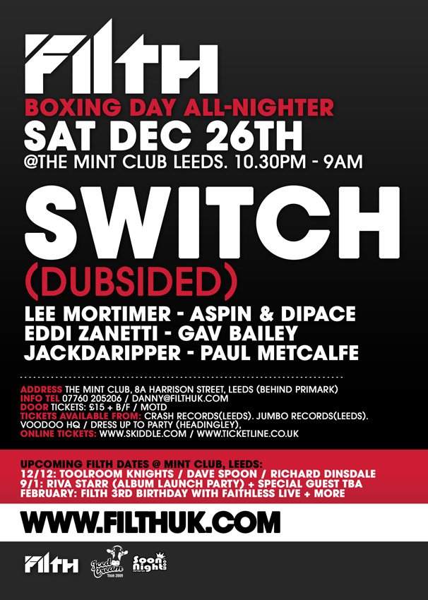 Filth Boxing Day With... Switch - Página trasera