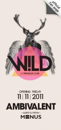 Ambivalent From Minus at Wild Opening - フライヤー表