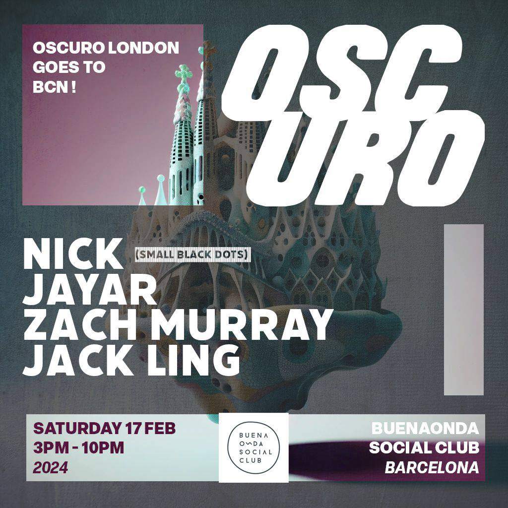 OSCURO London invites - NICK (SMALL BLACK DOTS) - Página frontal