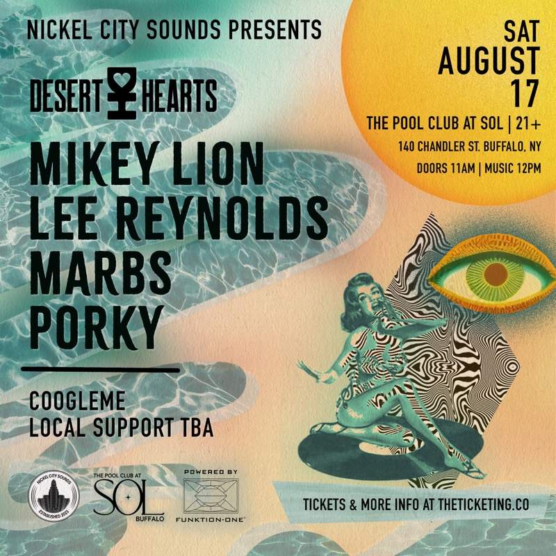 Nickel City Sounds presents Desert Hearts Pool Party - フライヤー表