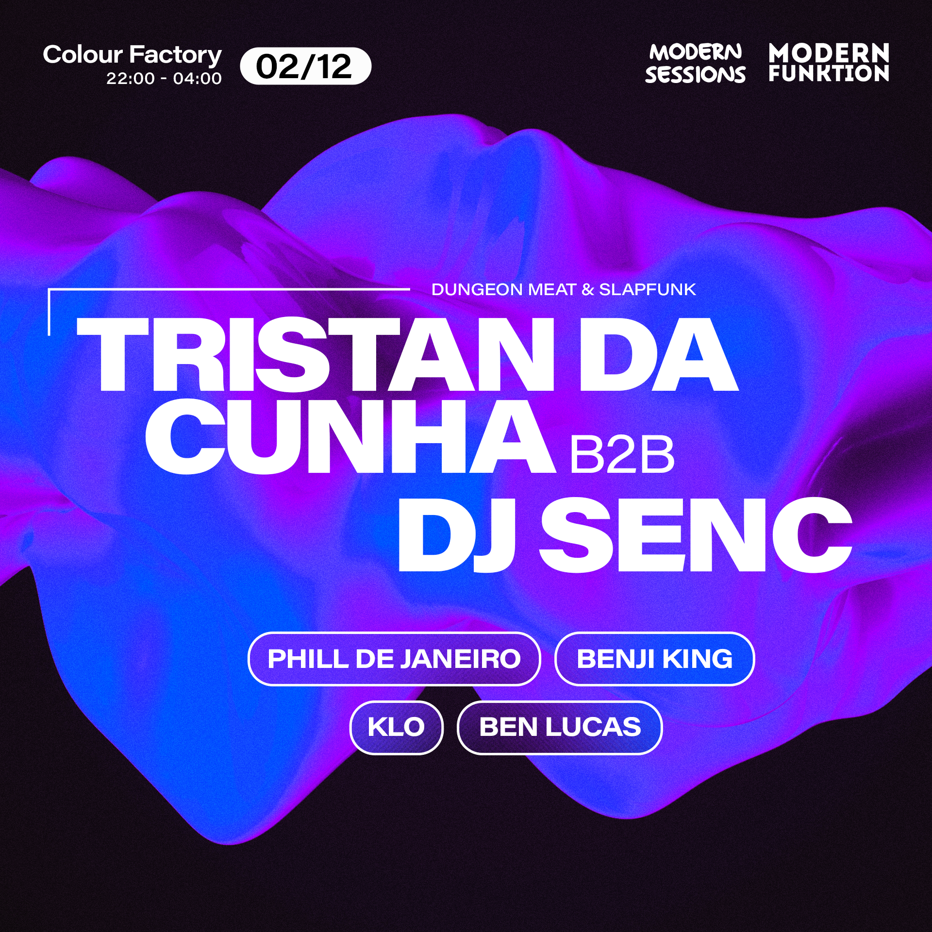 Modern Funktion with Tristan da Cunha b2b DJ Senc - Página frontal