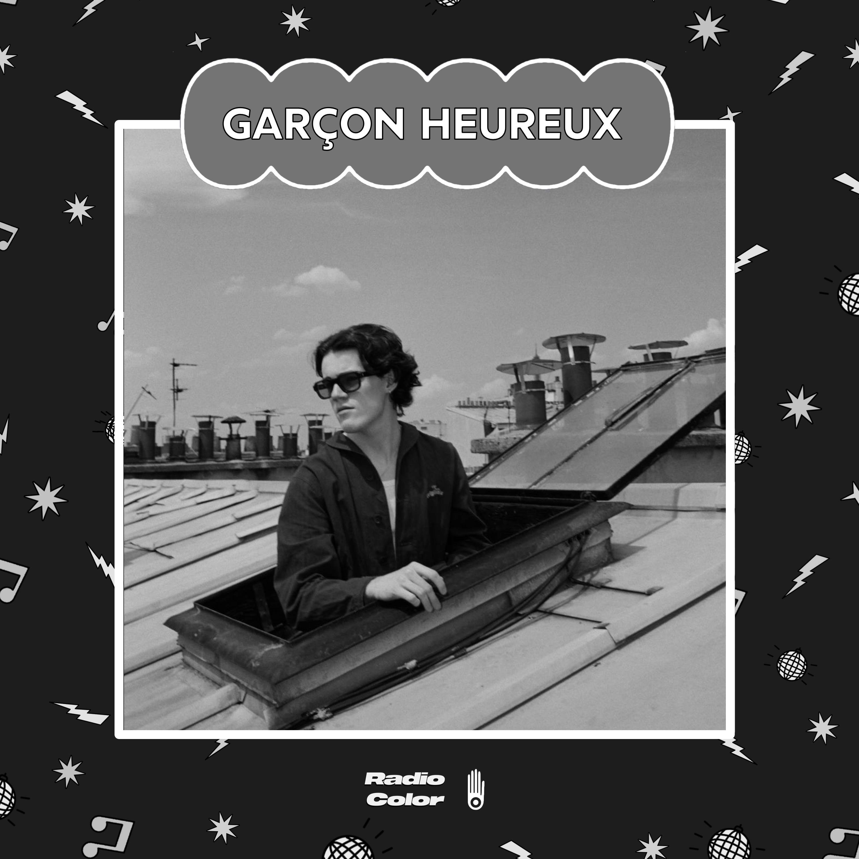 RadioColor invite Garçon Heureux - Página frontal