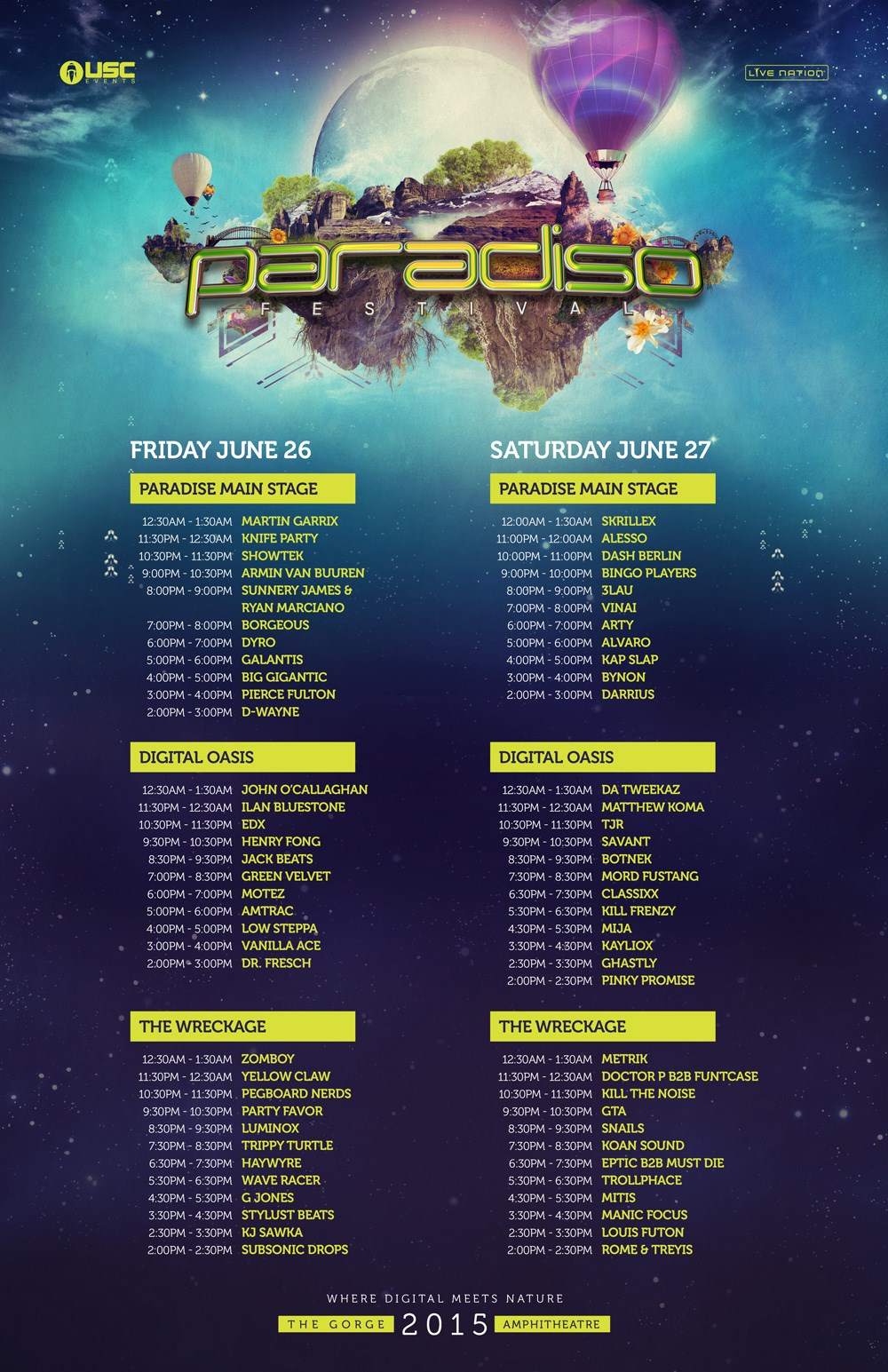 Paradiso Festival 2015 - Página trasera