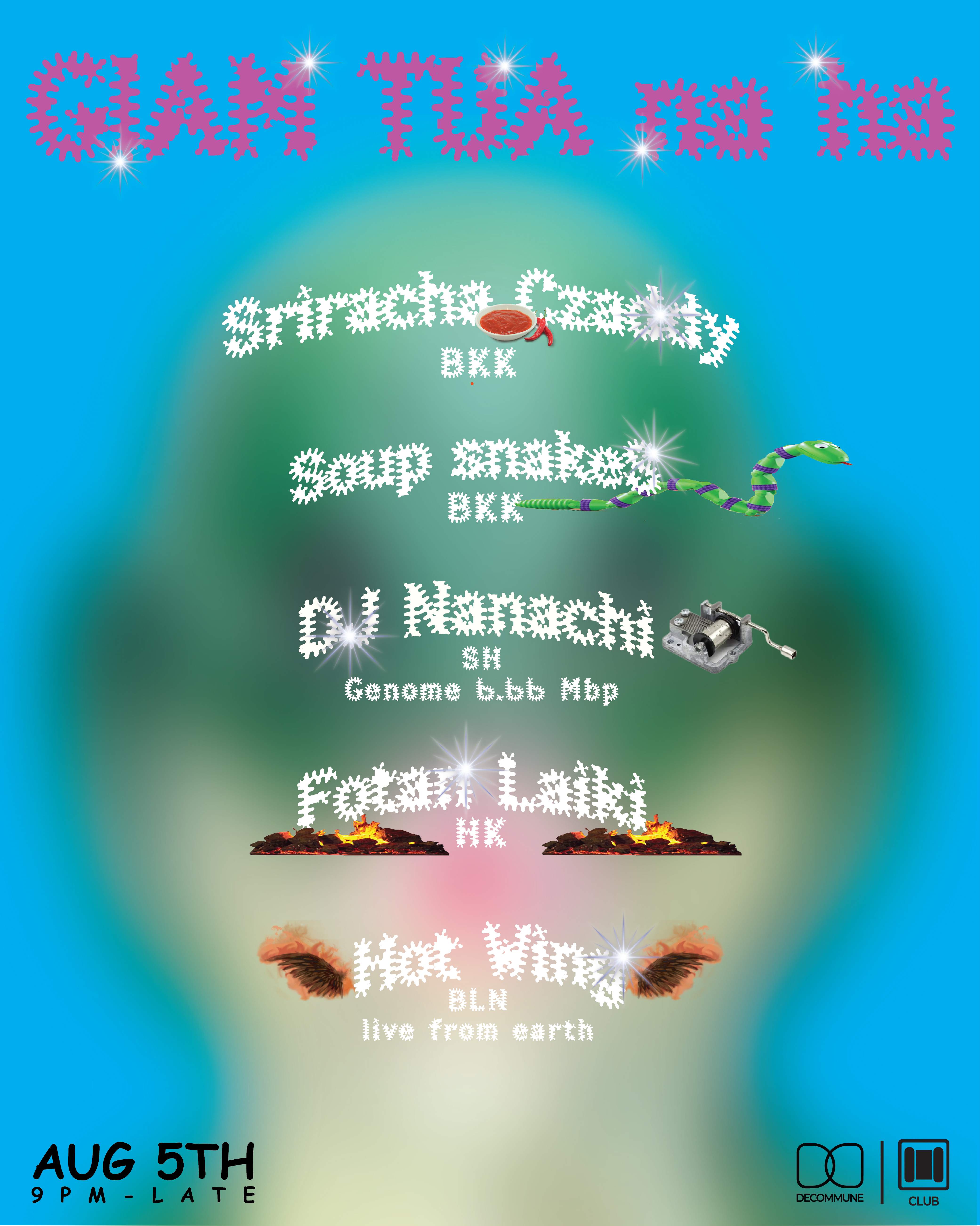 GIAM TUA na ha พบกับ Hot Wing ~ Fotan Laiki ~ DJ Nanachi ~ Soup snakeS ~ Sriracha Czaddy - Página frontal