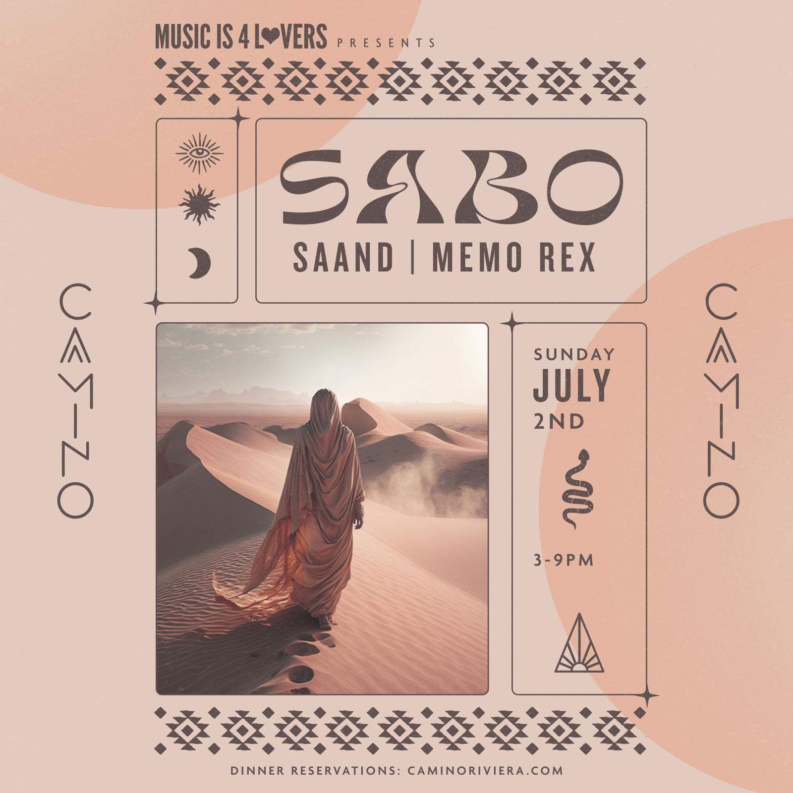 Sabo - NO COVER - フライヤー表