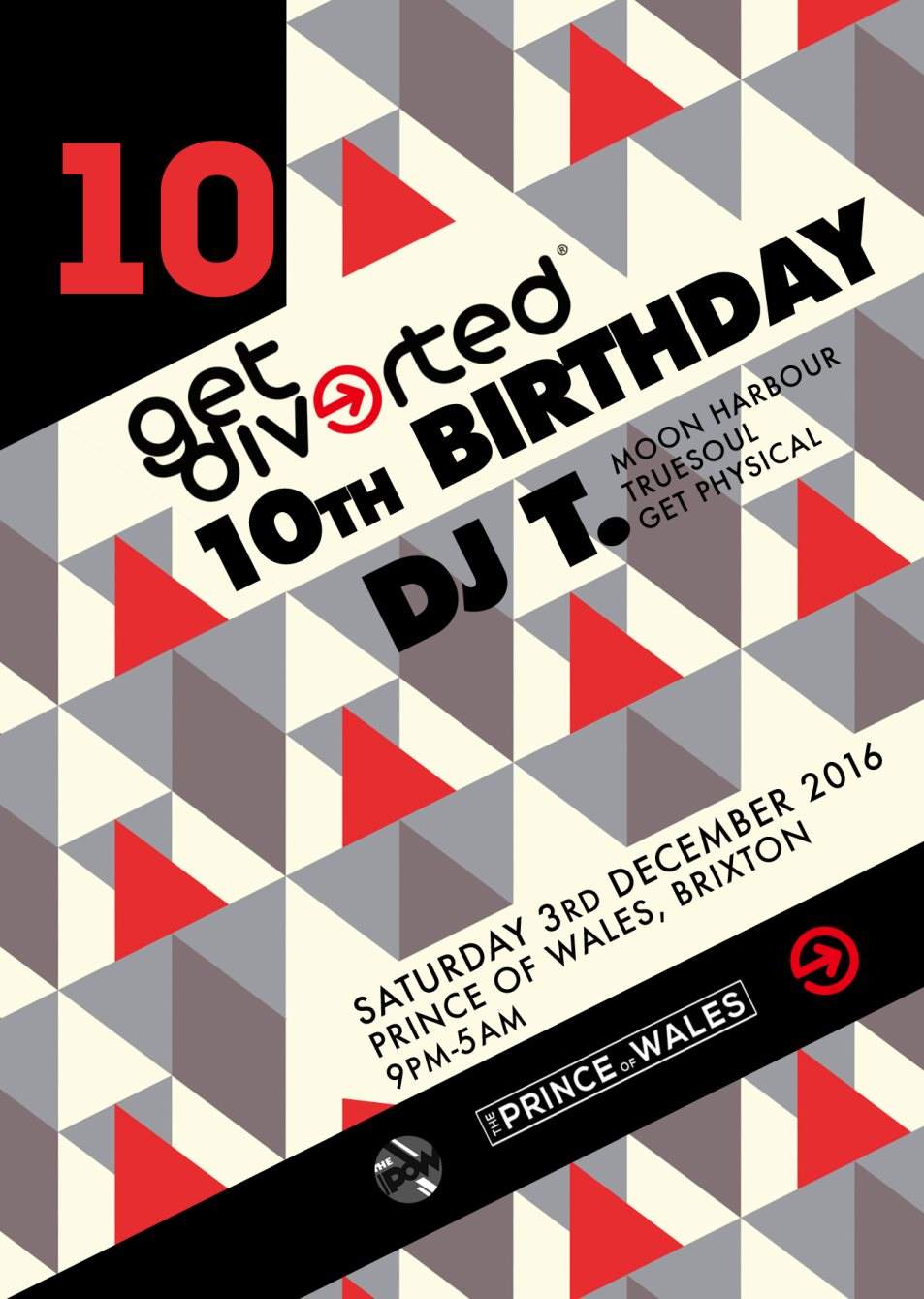 Get Diverted 10th Birthday with DJ T - Página frontal