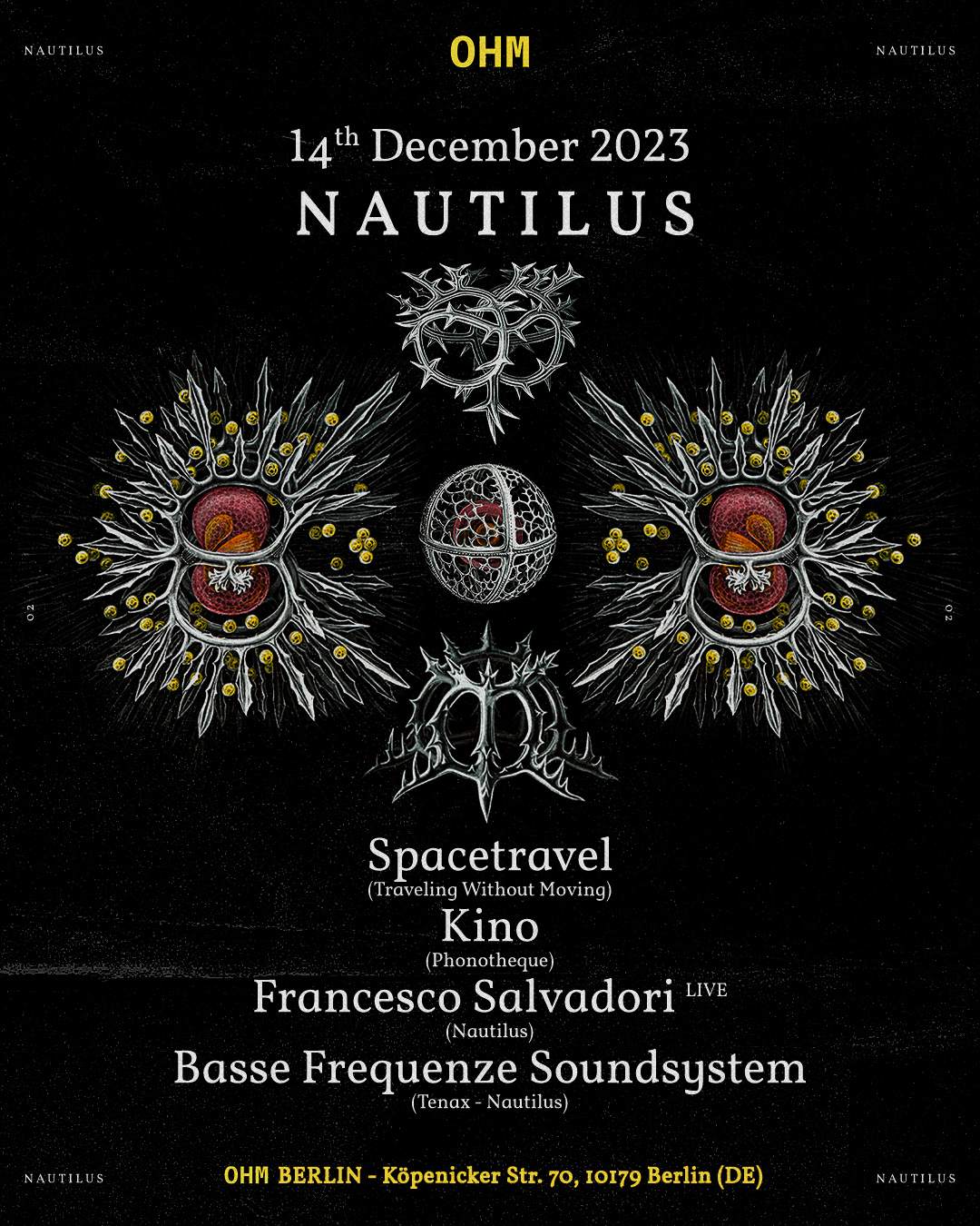 Nautilus Vol.2 at OHM Club w//: Spacetravel & Kino - Página frontal