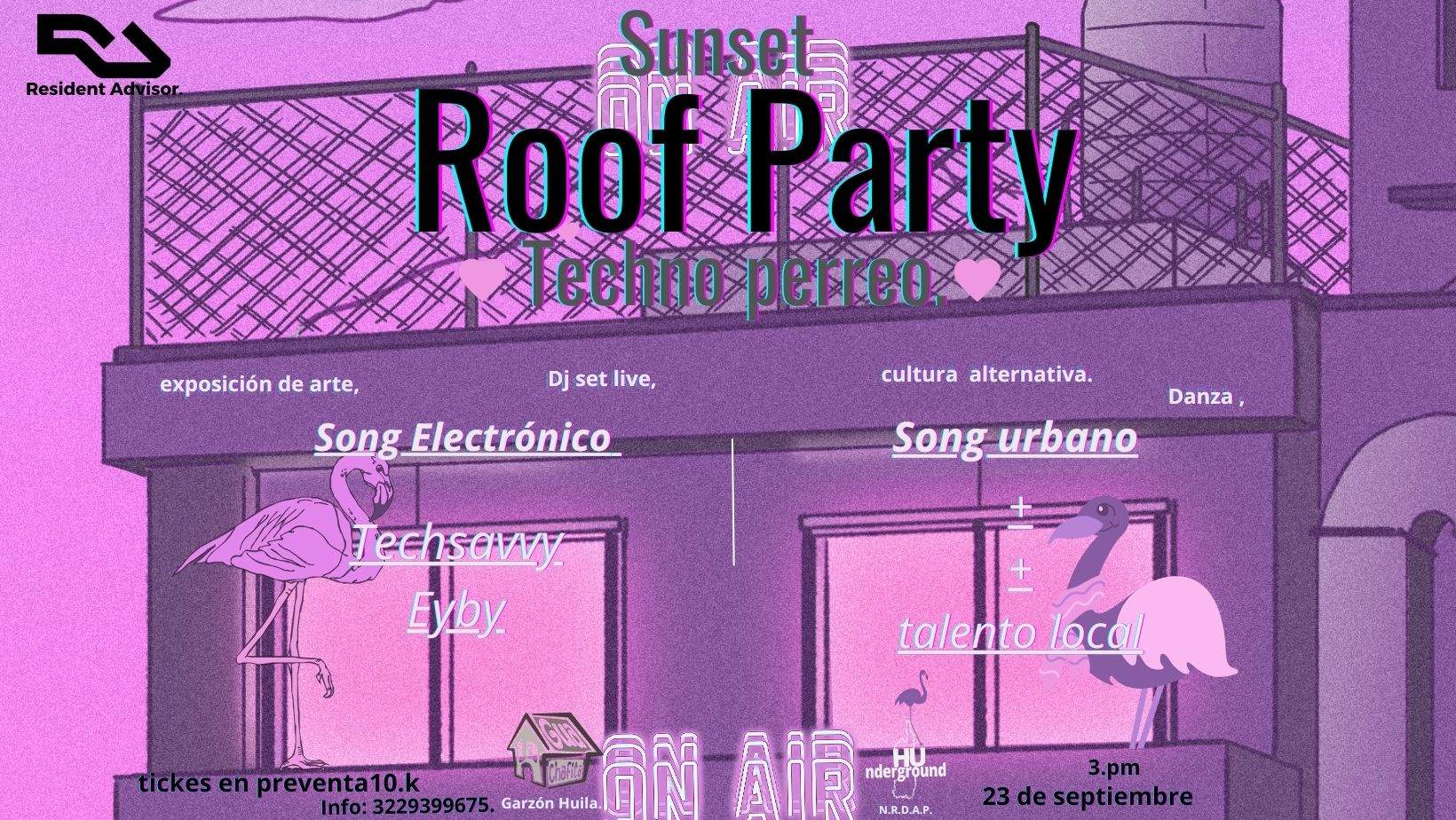 Sunset Roof Party - フライヤー表