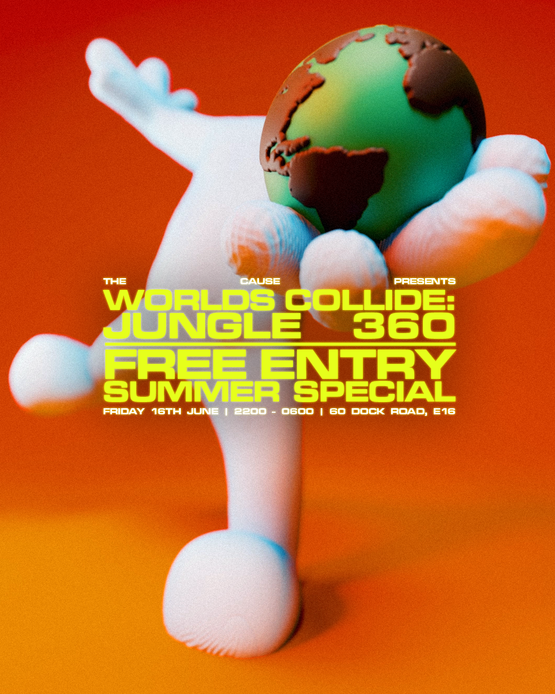 Worlds Collide: Jungle 360 with Dwarde [Free Summer Party] - フライヤー表