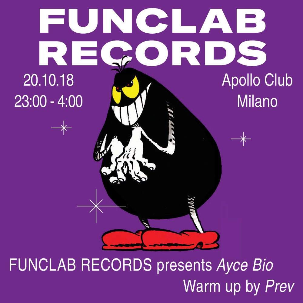 Funclab Records presents Ayce BIO - Página frontal