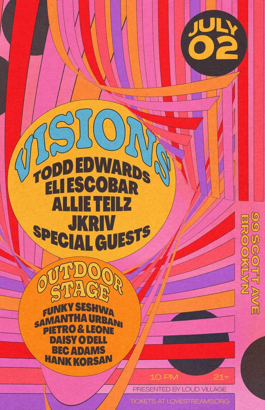 Visions - Todd Edwards, Eli Escobar, Blu De Tiger, Allie Teilz - Página frontal
