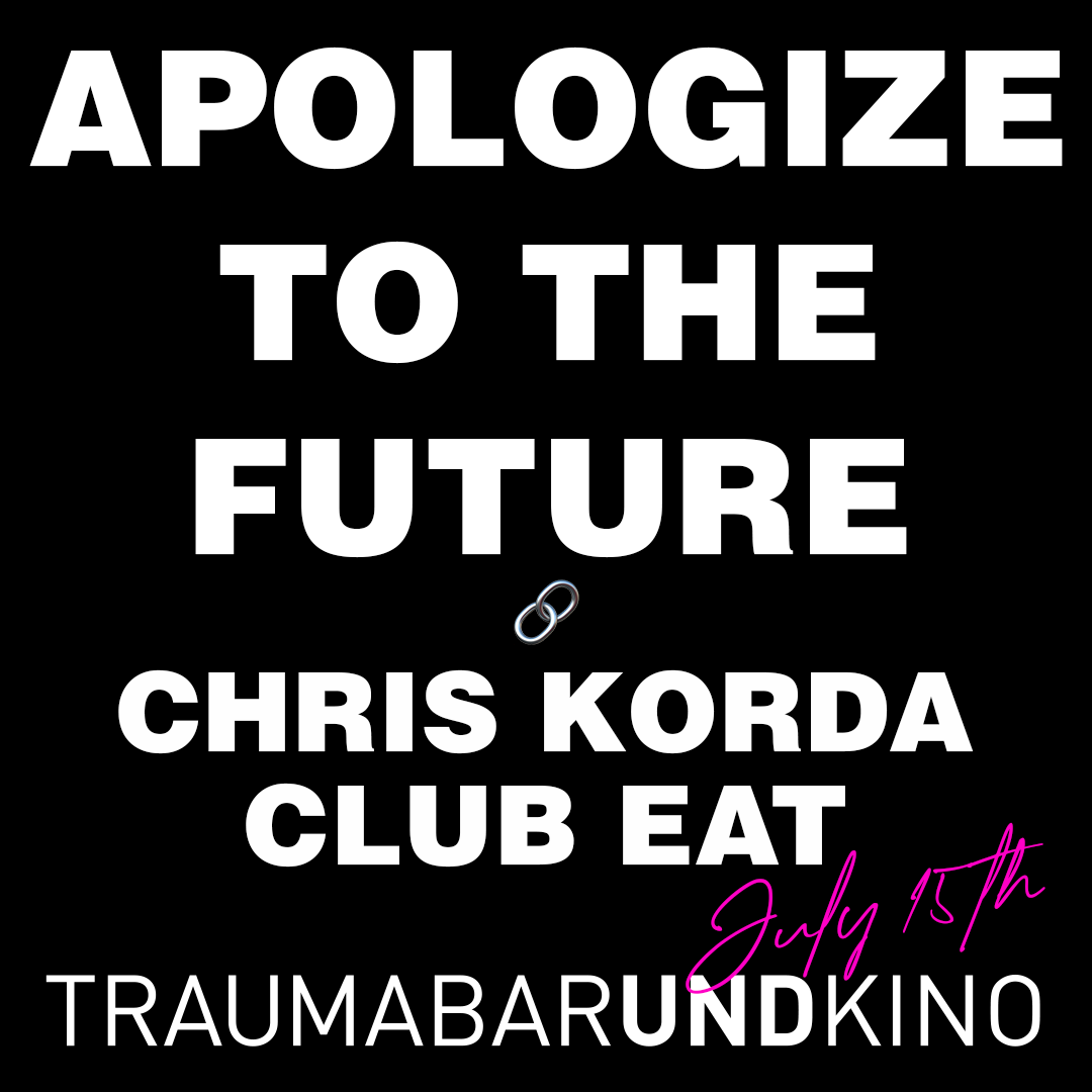 Apologize to the Future - フライヤー表