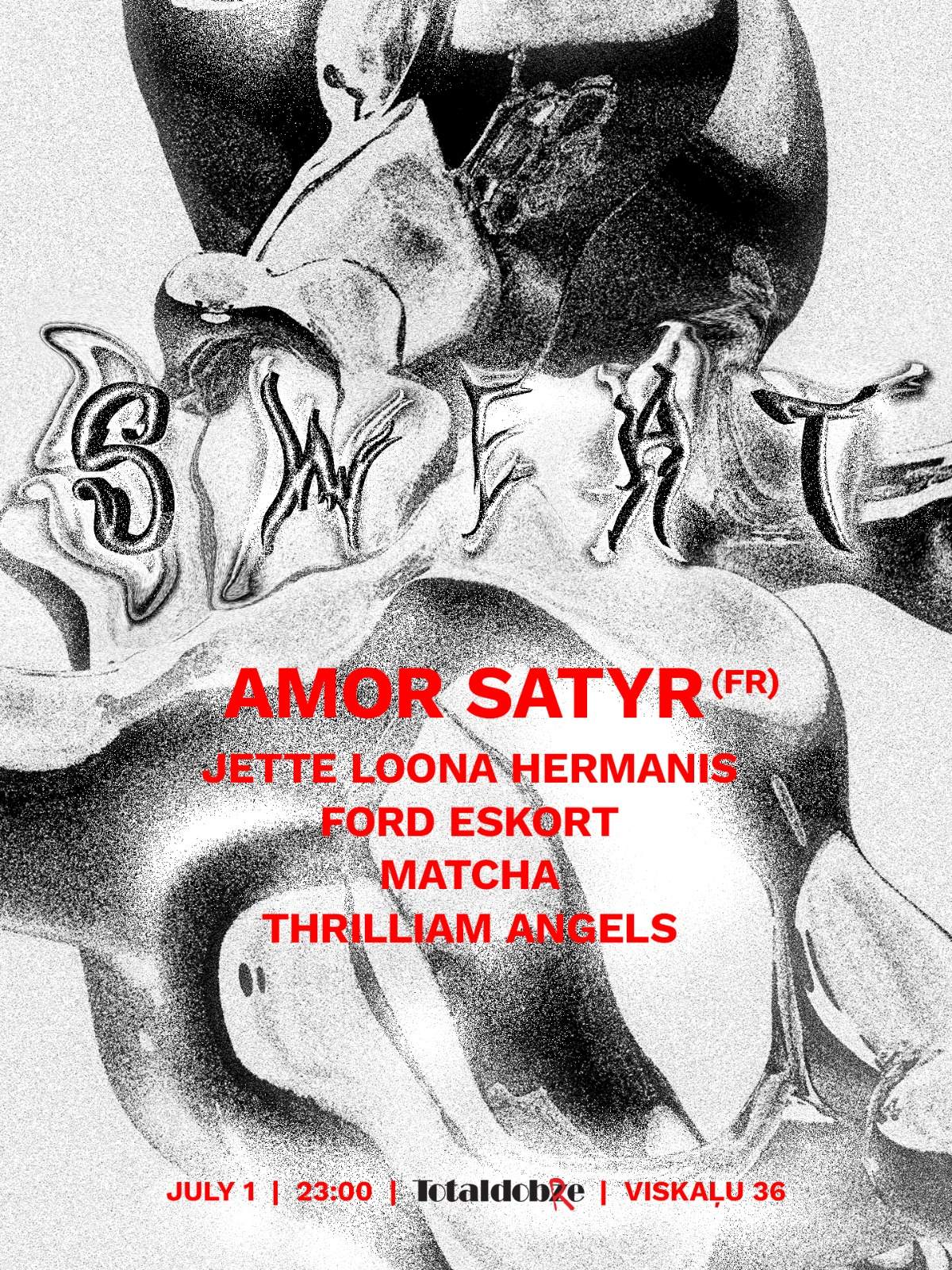 SWEAT: DJ Amor Satyr (FR) - Página frontal