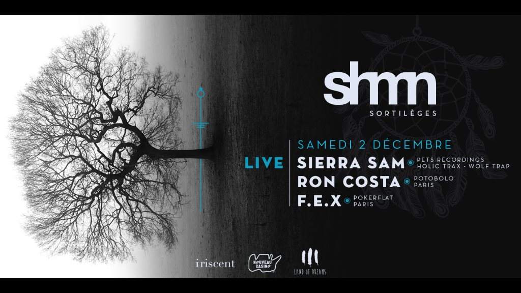Sortilèges by Shmn: Sierra Sam (Live), Ron Costa, F.E.X - フライヤー表