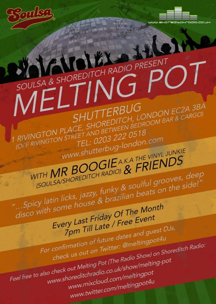 Melting Pot - フライヤー表