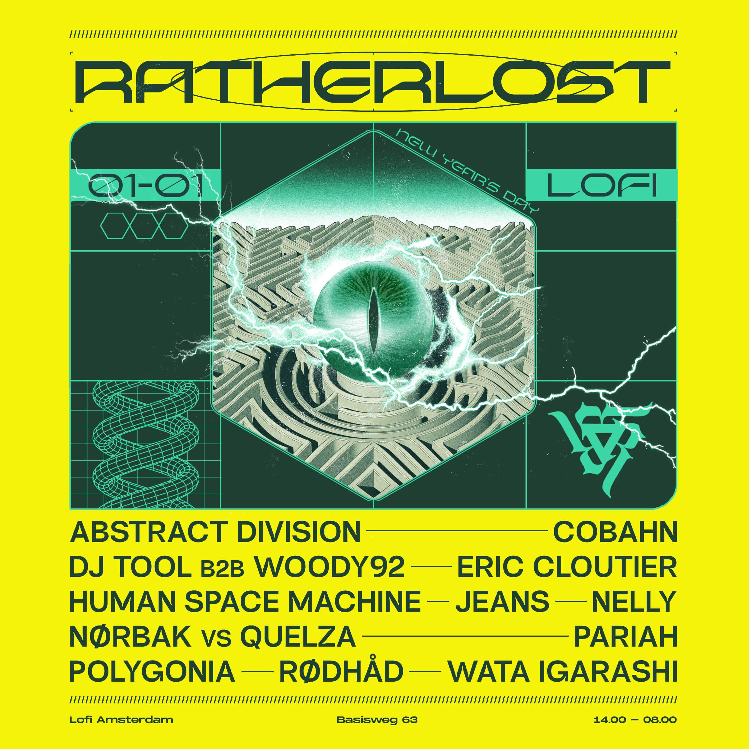 Ratherlost - New Year's Day - フライヤー表
