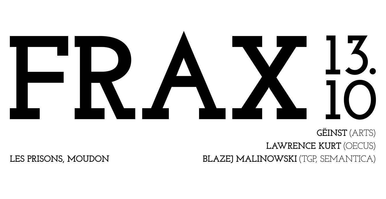 FraX with Gëinst, Blazej Malinowski (Live), Lawrence Kurt - Página frontal