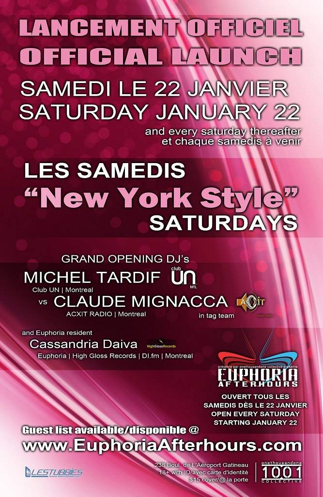 Michel Tardif - Saturday Night's grand Opening - Página frontal