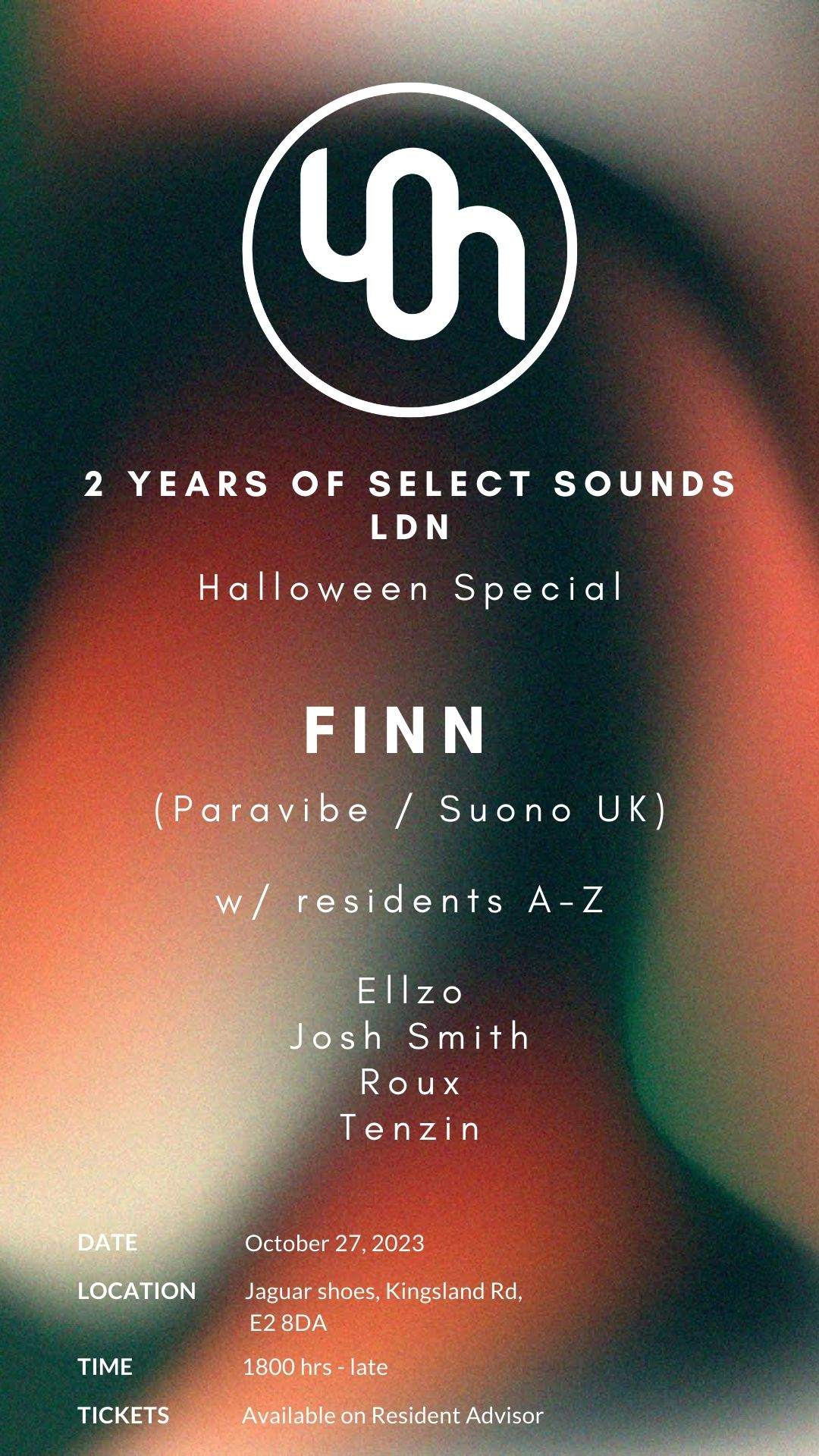 2 Years of Select Sounds Ldn - Halloween Special - Página frontal