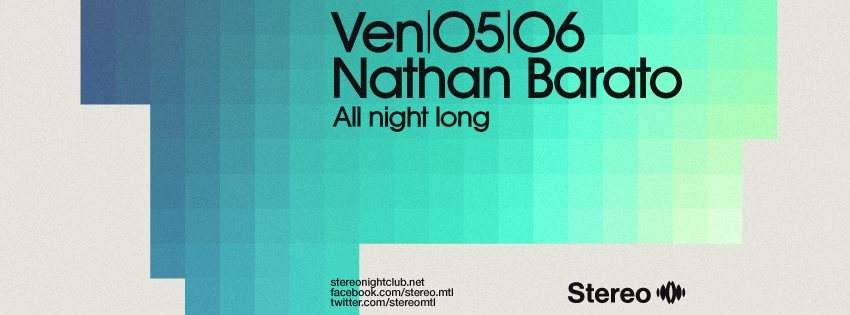 Nathan Barato ( All Night Long ) - フライヤー表