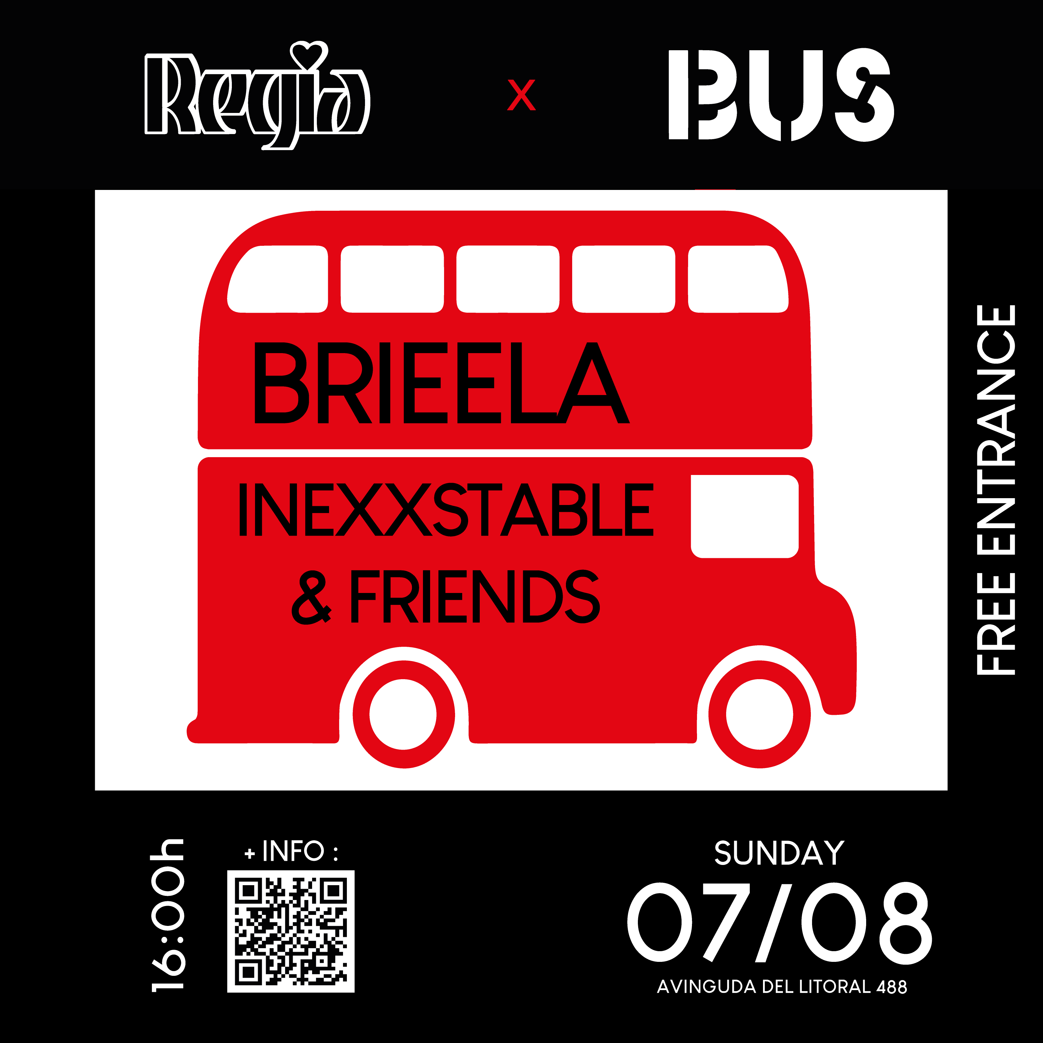 Regia x Bus Terraza - FREE ENTRANCE - Página frontal