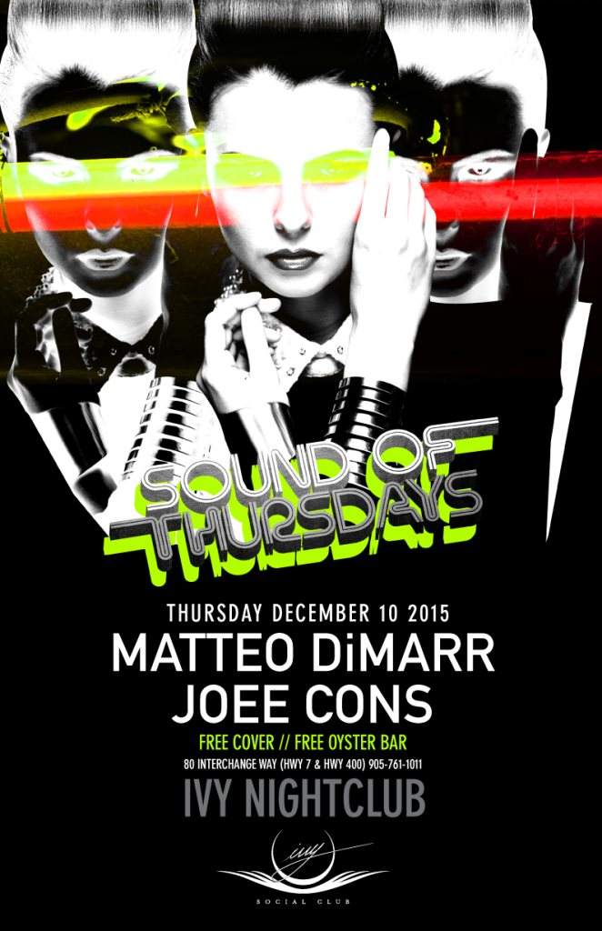 Sound Of Thursdays with Matteo Dimarr & Joee Cons - フライヤー表