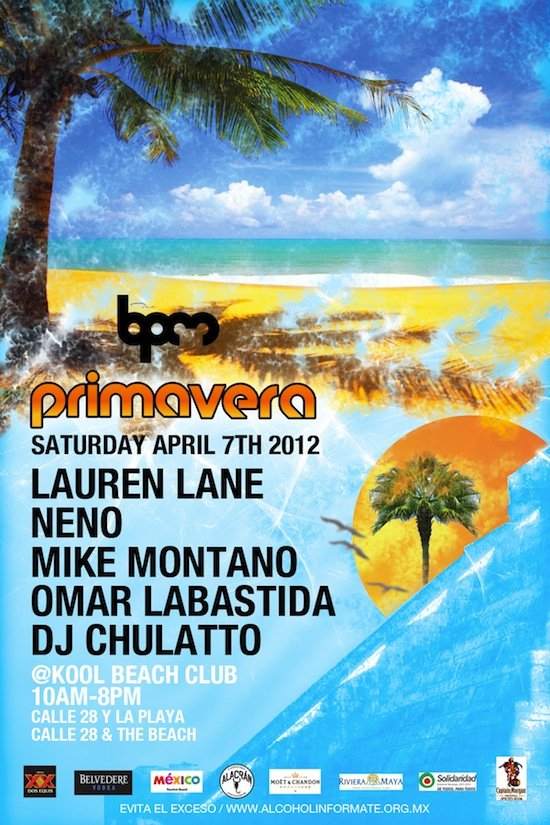 Primavera 2012: Lauren Lane, Neno, Mike Montano, Omar Labastida, DJ Chulatto - Página frontal