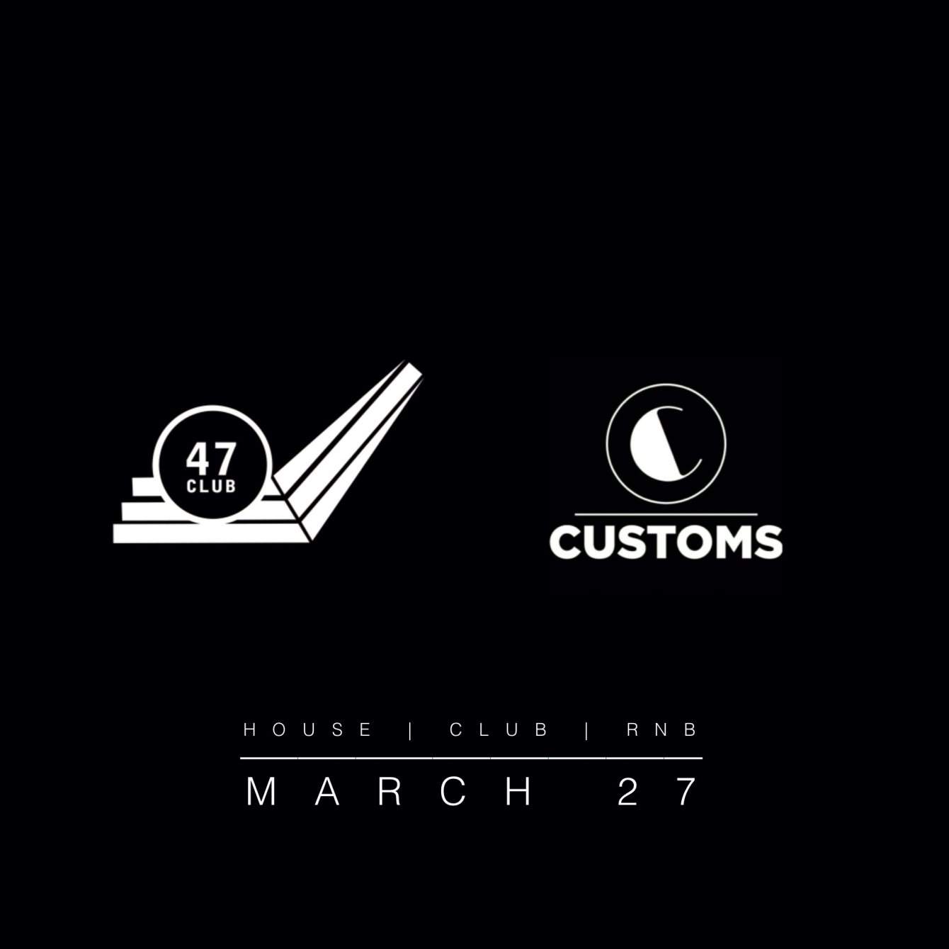 47club x Customs - フライヤー表