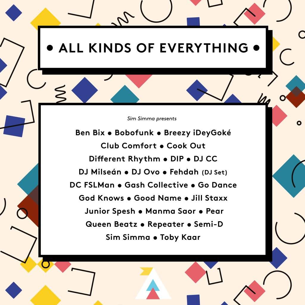 All Kinds of Everything - ATN 2019 - フライヤー裏