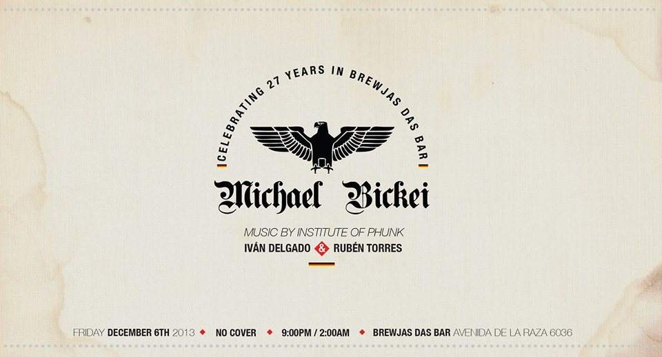 Michael Bickei Bday - Party - フライヤー表