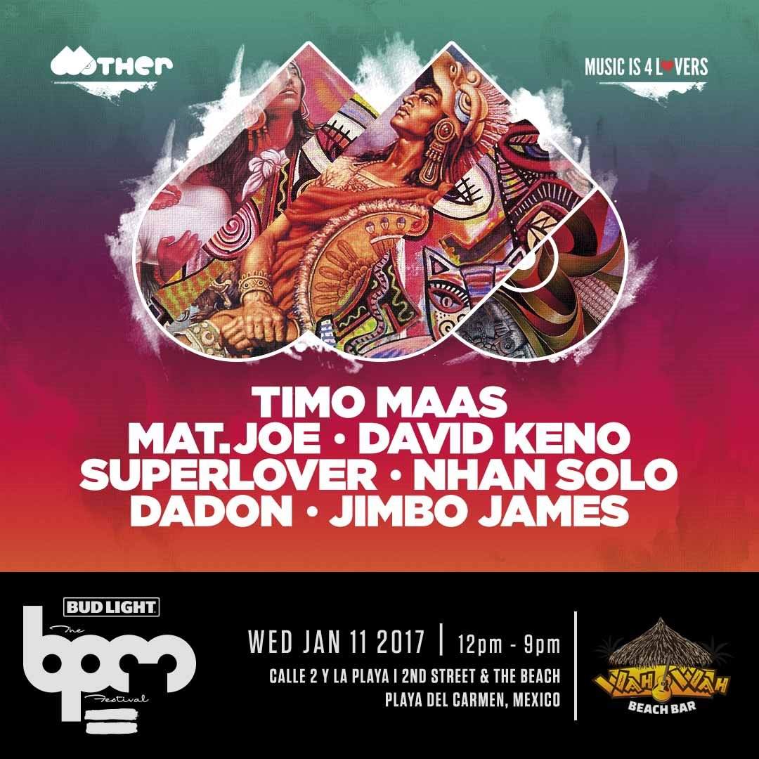 The BPM Festival: Music is 4 L♥vers presents Mother Recordings - フライヤー表