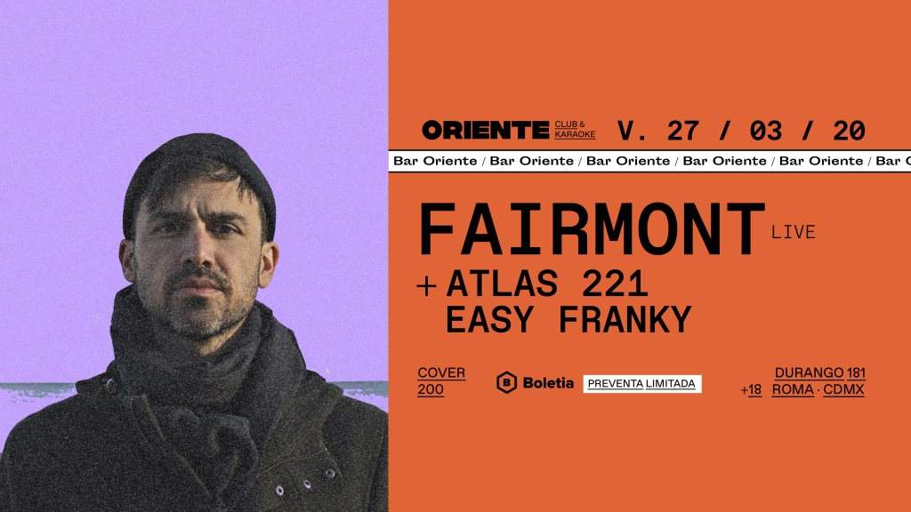 Fairmont (Live), Atlas 221, Easy Franky - フライヤー表