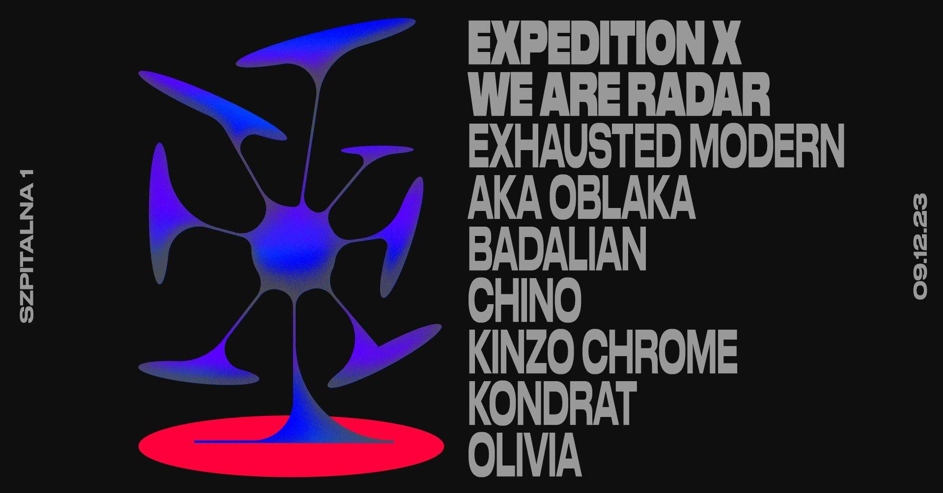 Expedition x We Are Radar / Exhausted Modern aka Oblaka - フライヤー表